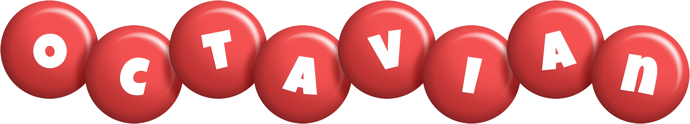 Octavian candy-red logo