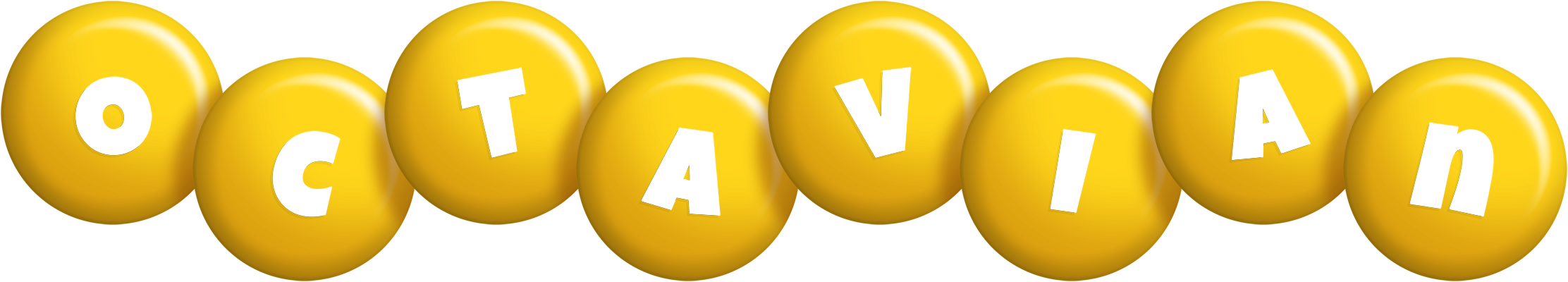 Octavian candy-yellow logo