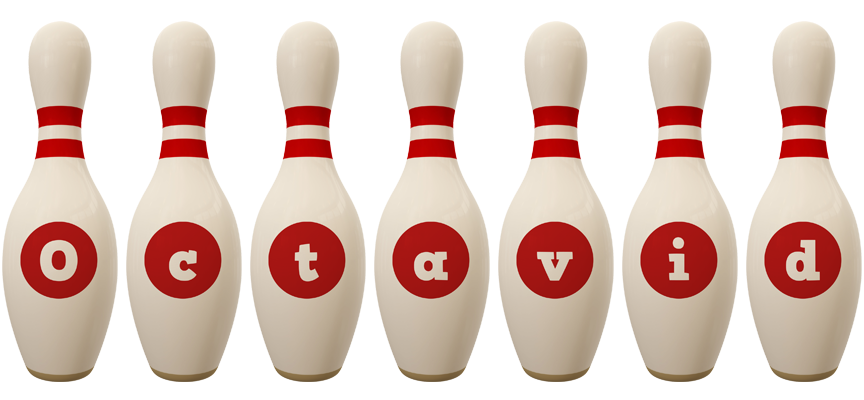 Octavid bowling-pin logo