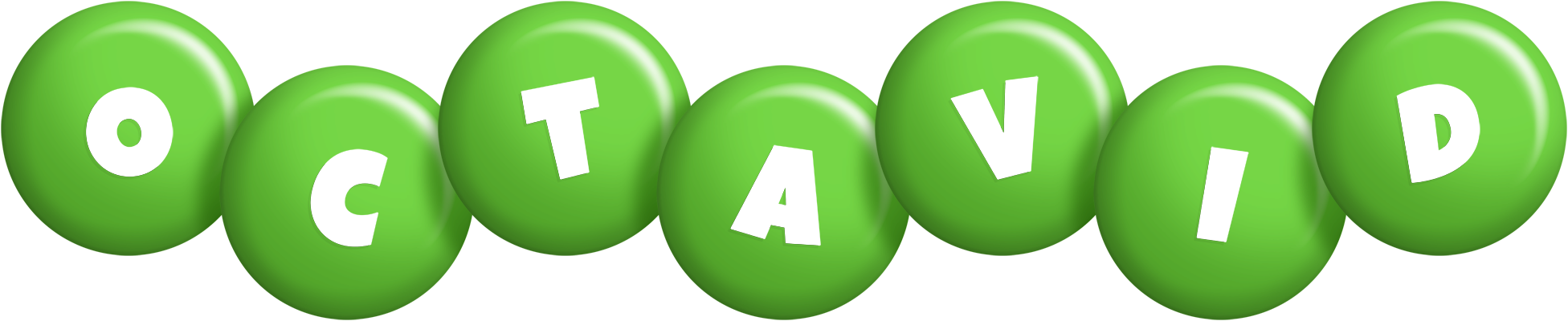 Octavid candy-green logo