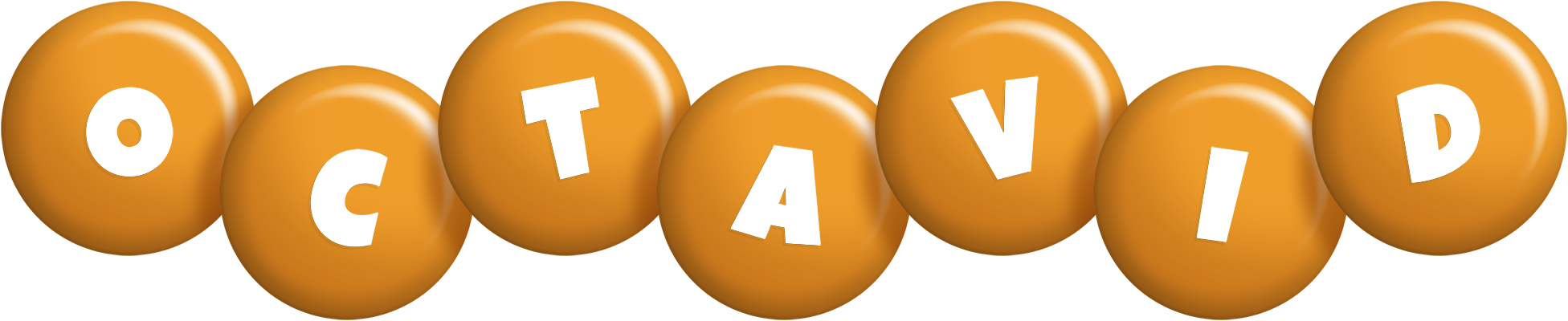 Octavid candy-orange logo