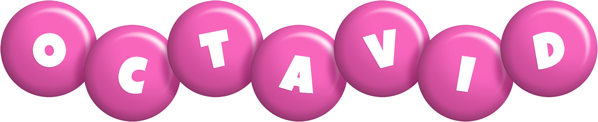 Octavid candy-pink logo