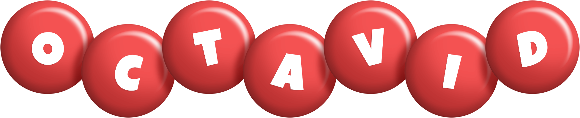 Octavid candy-red logo