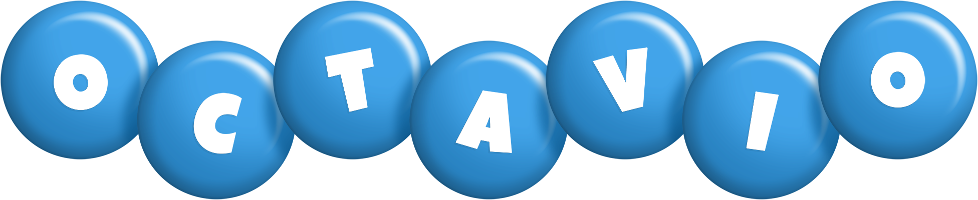 Octavio candy-blue logo