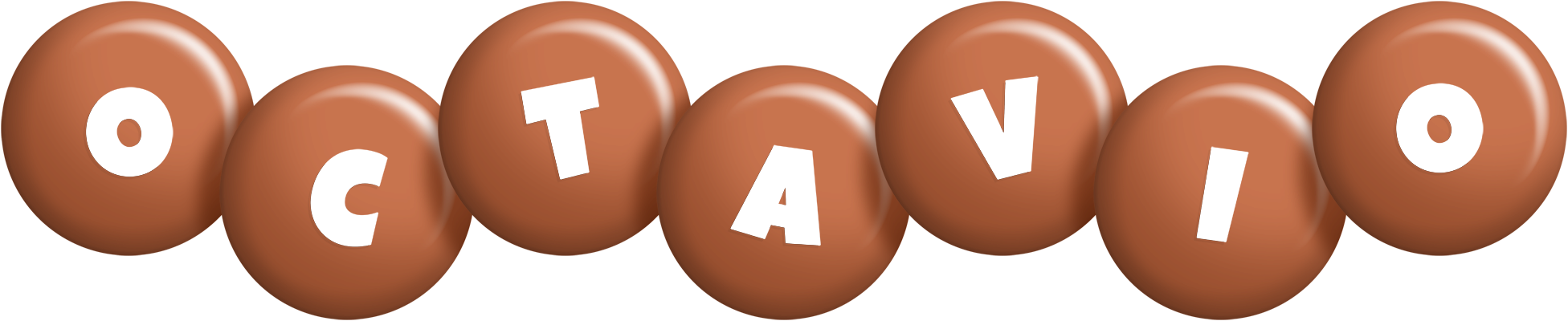 Octavio candy-brown logo