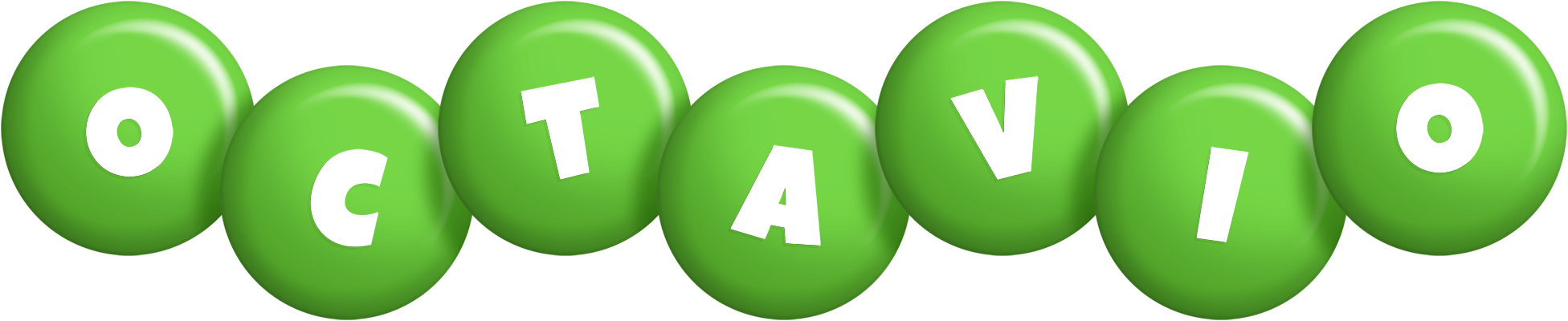 Octavio candy-green logo
