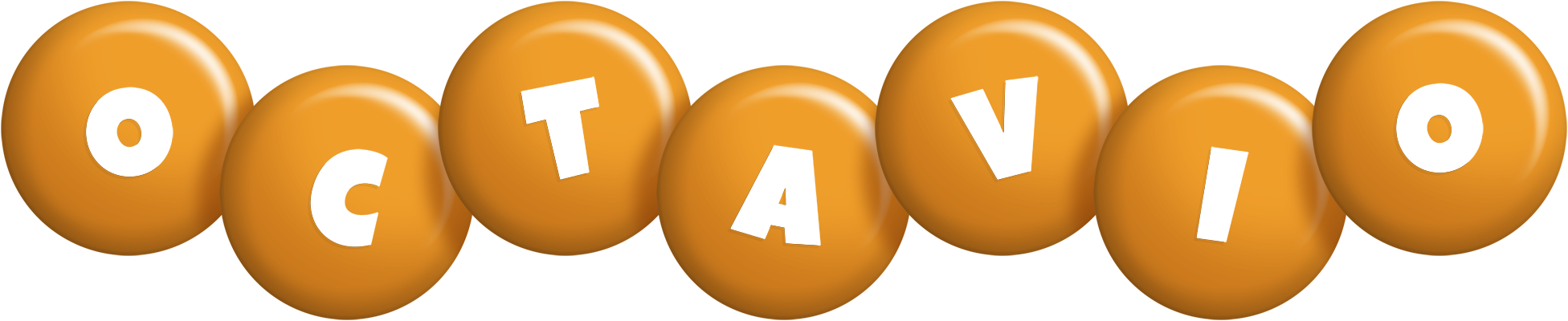 Octavio candy-orange logo