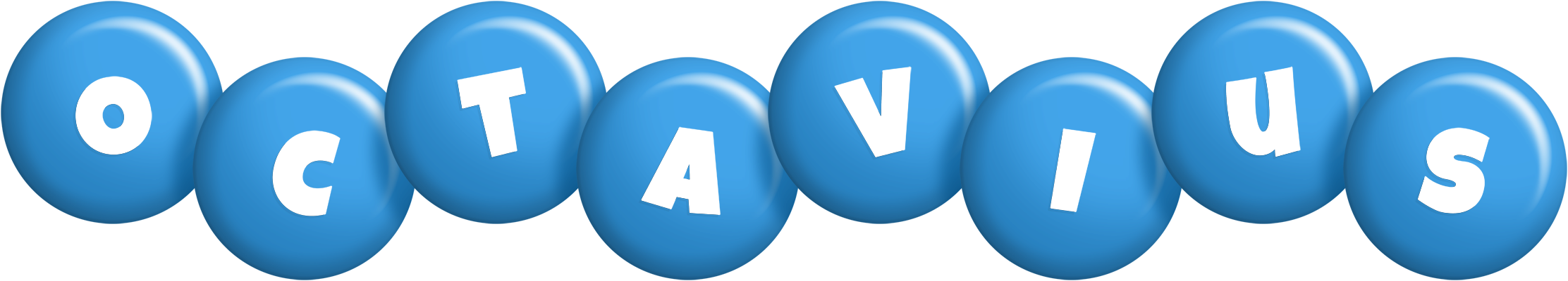 Octavius candy-blue logo
