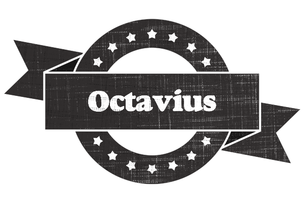 Octavius grunge logo