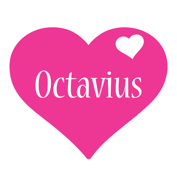 Octavius love-heart logo