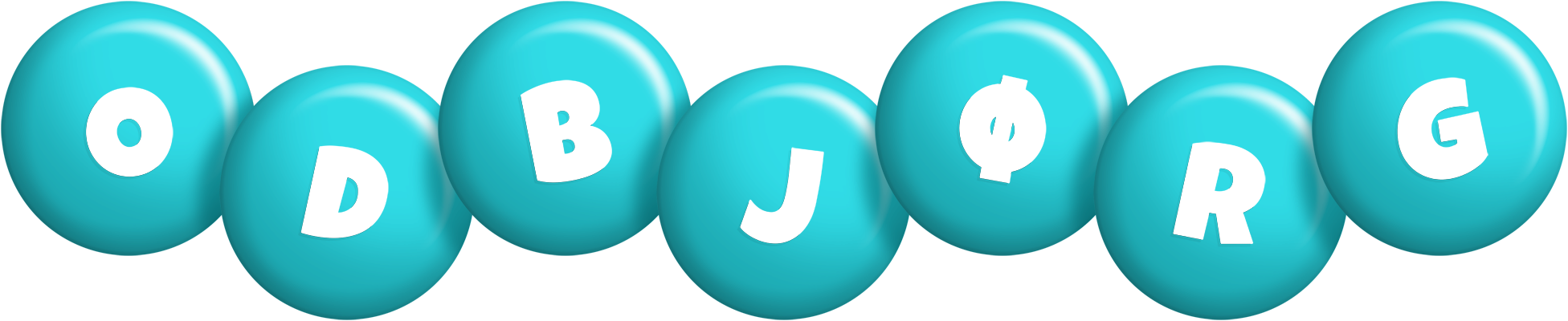 Odbjørg candy-azur logo