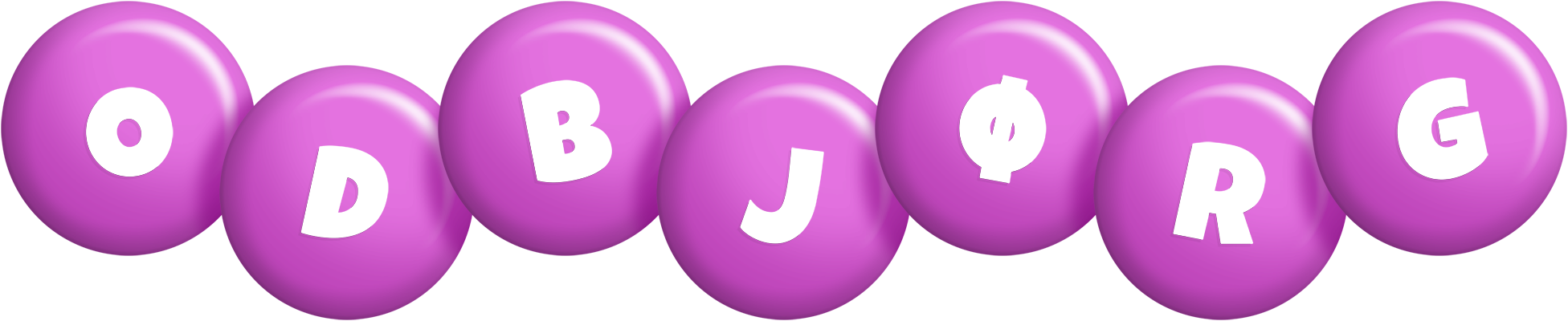 Odbjørg candy-purple logo