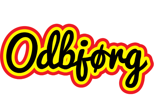 Odbjørg flaming logo