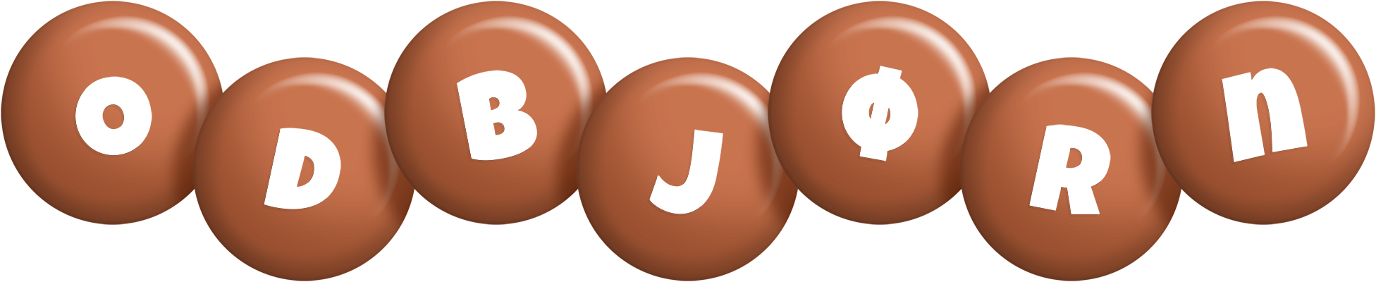 Odbjørn candy-brown logo