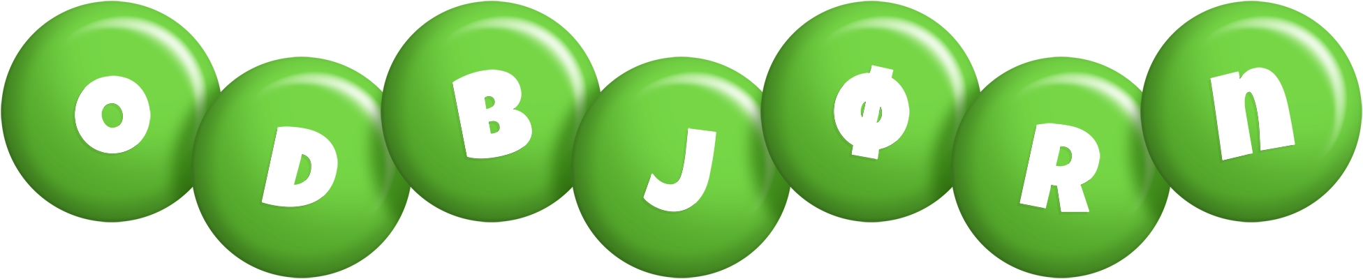 Odbjørn candy-green logo