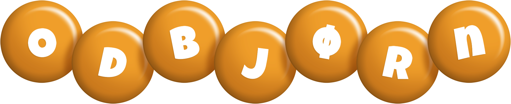 Odbjørn candy-orange logo