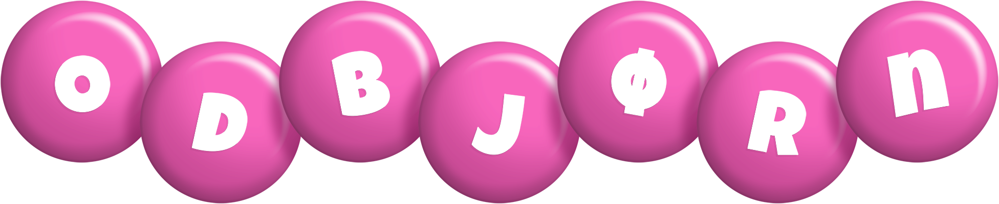 Odbjørn candy-pink logo