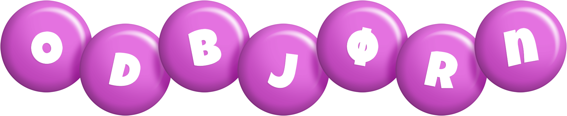 Odbjørn candy-purple logo