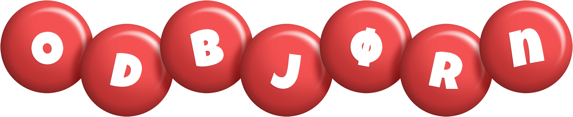 Odbjørn candy-red logo