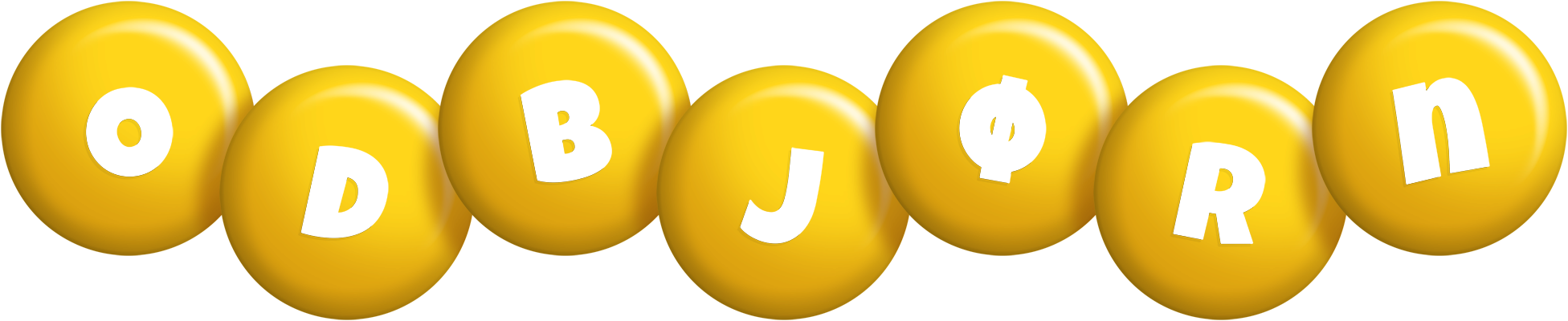 Odbjørn candy-yellow logo