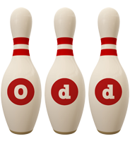 Odd bowling-pin logo