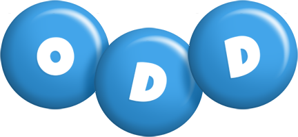 Odd candy-blue logo