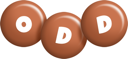 Odd candy-brown logo