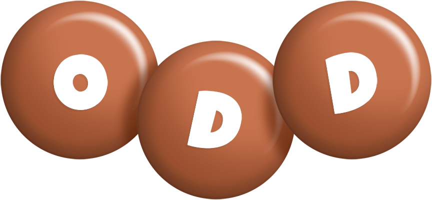 Odd candy-brown logo