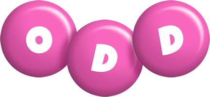 Odd candy-pink logo