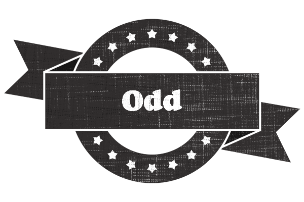 Odd grunge logo