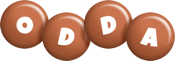 Odda candy-brown logo