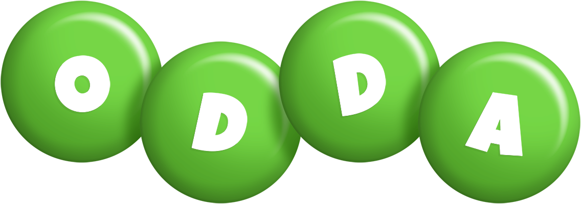 Odda candy-green logo