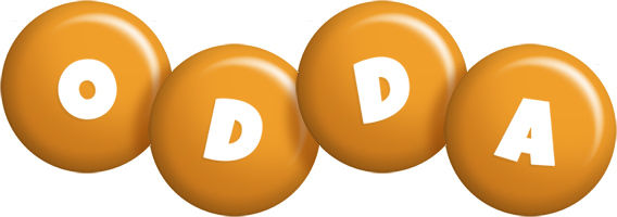 Odda candy-orange logo