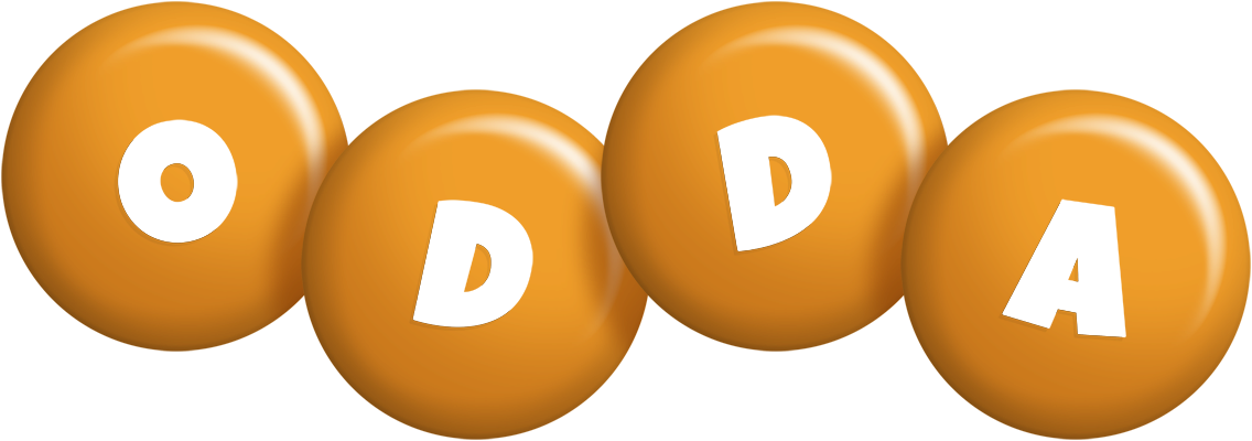 Odda candy-orange logo