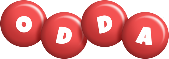 Odda candy-red logo