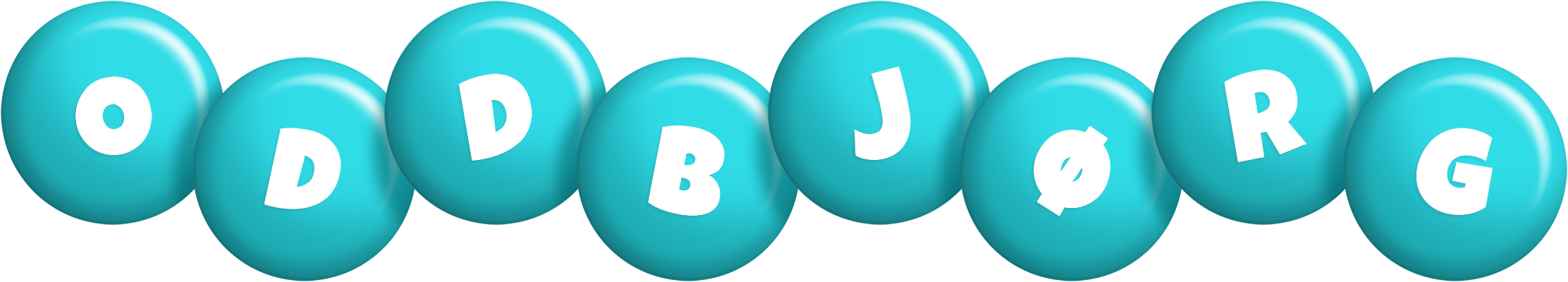 Oddbjørg candy-azur logo