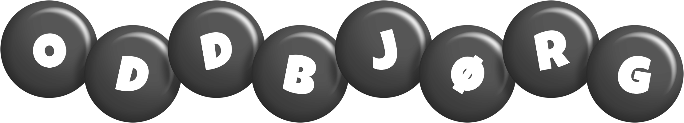 Oddbjørg candy-black logo
