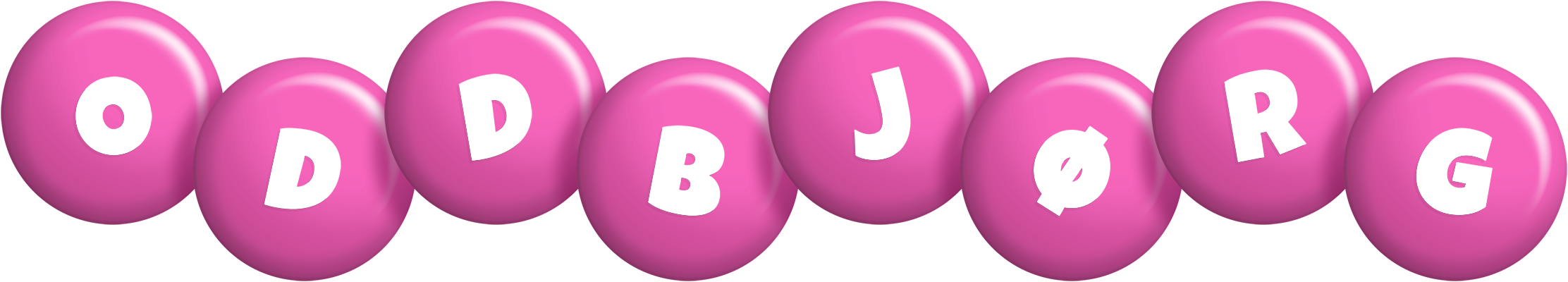 Oddbjørg candy-pink logo