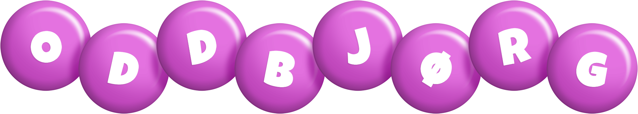 Oddbjørg candy-purple logo