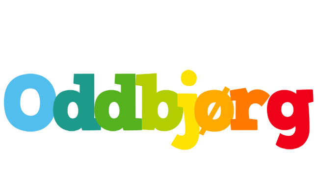 Oddbjørg rainbows logo