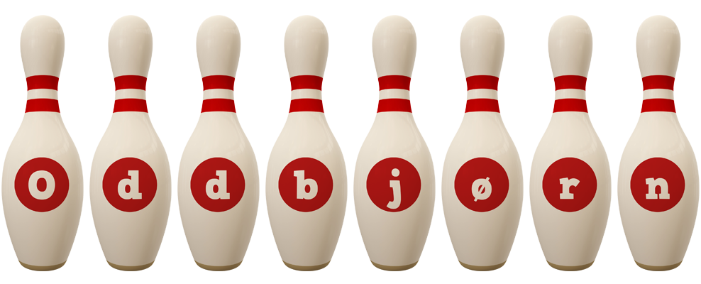 Oddbjørn bowling-pin logo