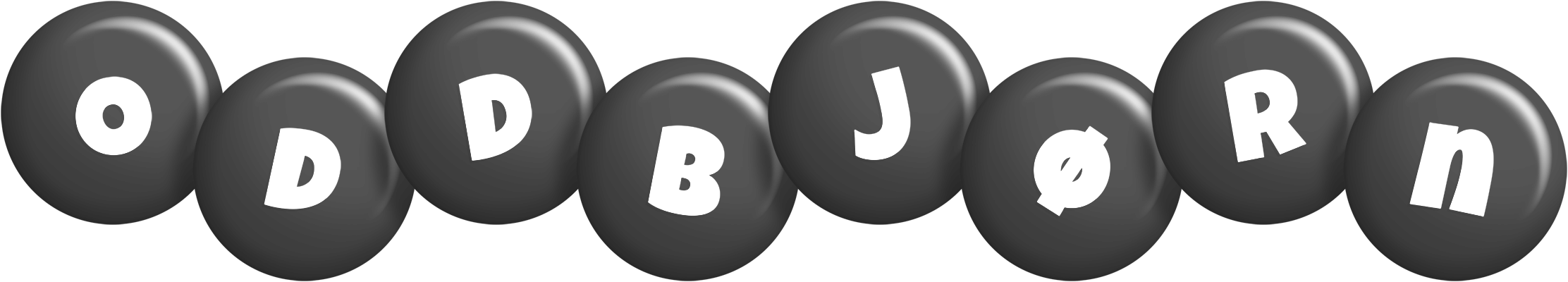 Oddbjørn candy-black logo