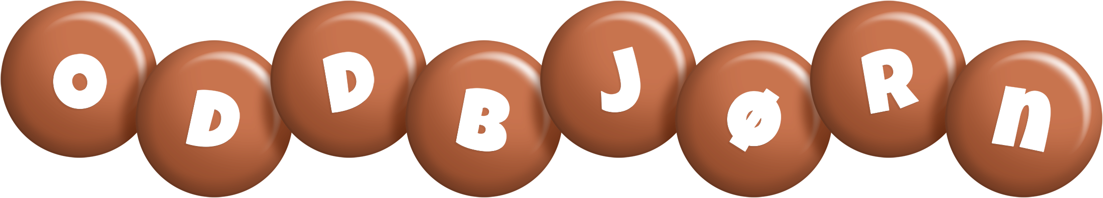 Oddbjørn candy-brown logo