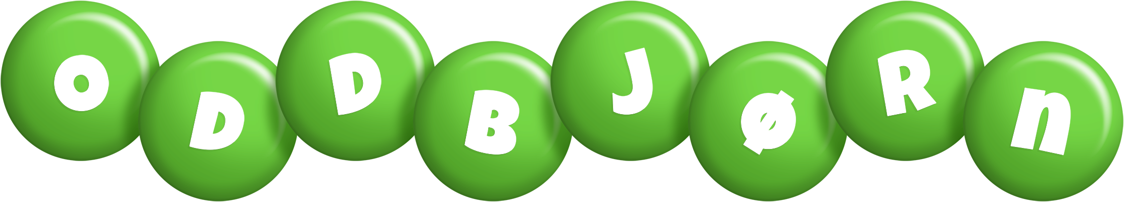 Oddbjørn candy-green logo