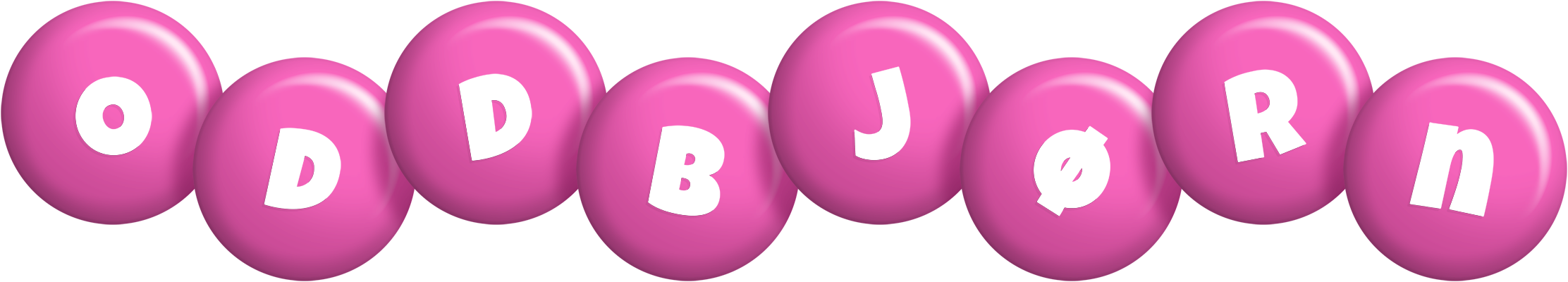 Oddbjørn candy-pink logo