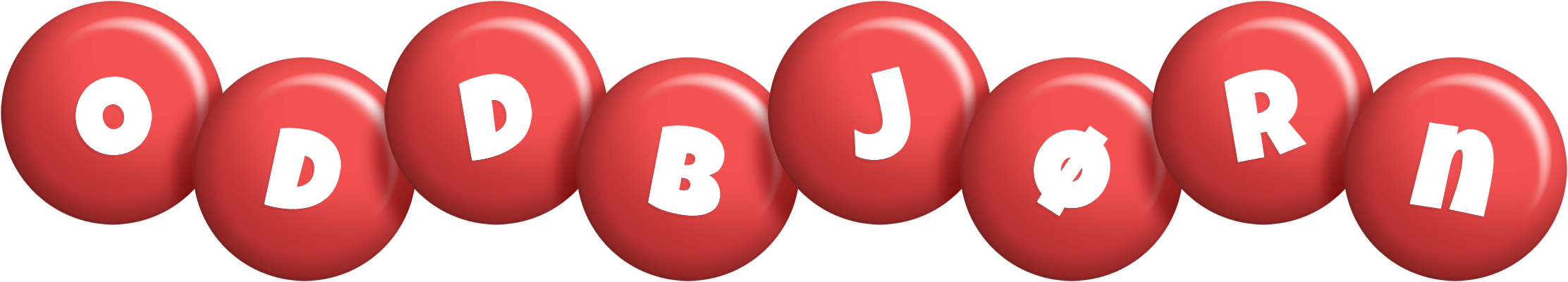 Oddbjørn candy-red logo