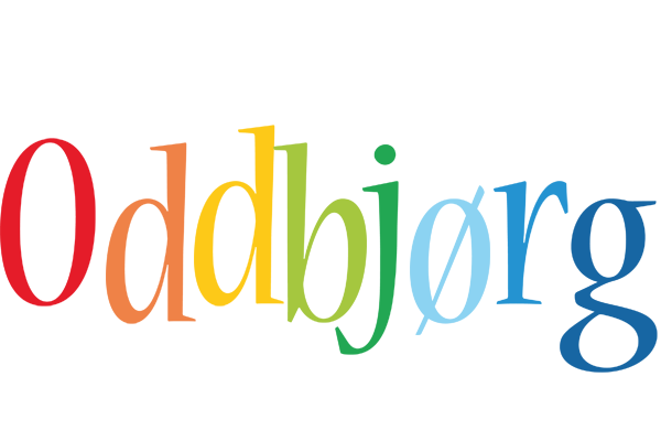 Oddbjørg birthday logo