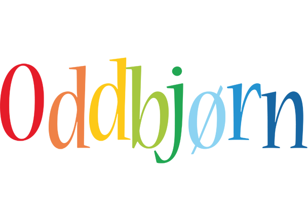 Oddbjørn birthday logo