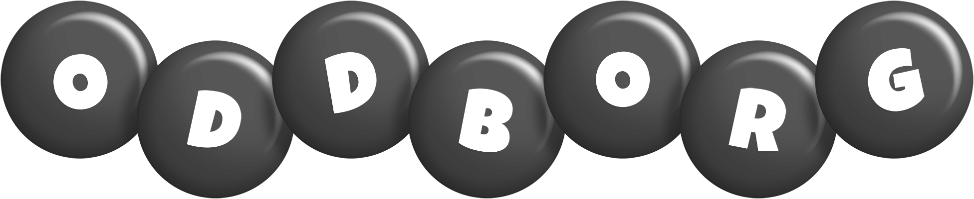 Oddborg candy-black logo