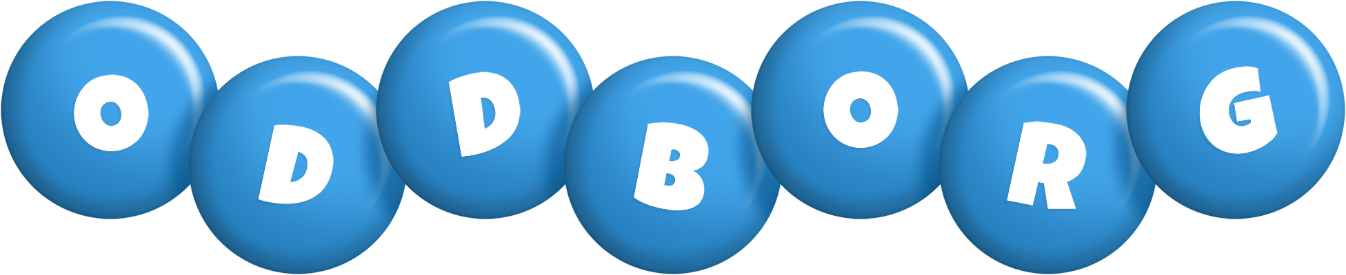 Oddborg candy-blue logo